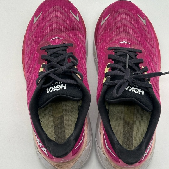 Hoka one one arahi 6 fuchsia pink Running sneakers Shoes 1123195 FFIR womens 8 - Picture 12 of 13